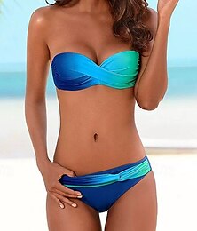 abordables -Femmes Maillots de Bain Bikini Monokini Coquin Maillot de bain Élégant Tenues de plage A Ombre Sans manches Maillots de bain