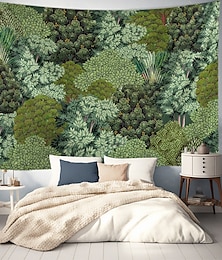 billige -Skogslandskap Hengende Tapestry Vegkunst Stor Tapestry Veggdekorasjon Fotograf Bakgrunn Pledd Gardin Hjem Soverom Stue Dekorasjon