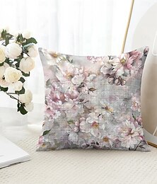 economico -Fiori Decorativi Cuscini Decorativi Copertura 1PC Morbido Cuscino Quadrato Copricuscino per Camera da Letto Soggiorno Divano Poltrona