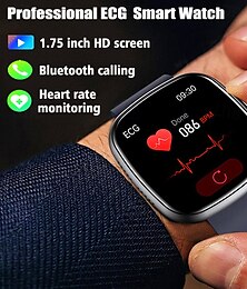 economico -Orologio intelligente monitor della glicemia ECG pressione sanguigna e temperatura corporea Android iOS IP68 1.75