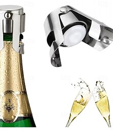 economico -tappo per bottiglia di champagne in acciaio inox tappo salva bottiglia di champagne frizzante sigillato sottovuoto tappo apribottiglie utensile da bar chiusure in acciaio inox portatili tappo per