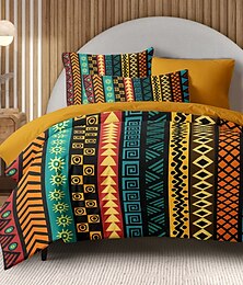 voordelige -Etnisch Vintage Dekbedovertrek Volledige Maat Beddenset Bed Sets Dekenovertek Soft Lichtgewicht Dekbedovertek met 2 Hoofdkussens voor Zomer Lente