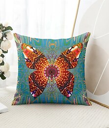 economico -Copertura Cuscino Decorativo Bohemien Farfalla 1PC Morbido Quadrato Cuscino per Divano Camera da Letto Soggiorno