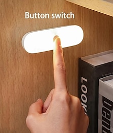 abordables -Lampe d'armoire rechargeable, commande tactile avec gradation infinie à 3 niveaux, petite veilleuse pour la lecture, la cuisine ou le miroir, batterie intégrée