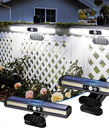 abordables -Lampadaires LED à clipser, lampes solaires d'extérieur étanches avec détecteur de mouvement, 3 modes d'éclairage, éclairage de sécurité portable à 36 LED pour clôture, gouttière, jardin, garage,