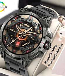 economico -2025 Nuovo Orologio Smart Schermo HD 1.85 pollici Batteria Grande 760mAh LED Torcia Bluetooth Chiamata Modalità Sport Monitoraggio della Salute Tutte le Condizioni Meteo