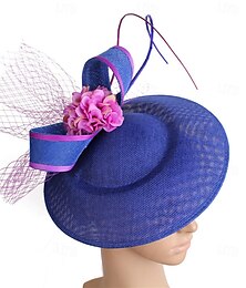 abordables -accessoire Imitation Lin Mariage Soirée Élégant Mariage Avec Fleur Casque Couvre-chef