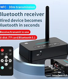 abordables -Transmetteur récepteur de son Bluetooth 5.1 2 en 1 adaptateur de son sans fil pour téléphones portables tablettes téléviseurs consoles de jeux