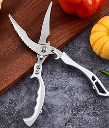 cheap -Heavy Duty Stainless Steel Bone-Cut Scissors, Kitchen Shears for Cutting Chicken, Poultry, Meat, Sharp Multipurpose Food Scissors for Home Cooking