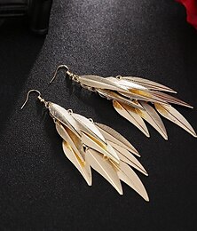 abordables -boucles d'oreilles pendantes boucles d'oreilles classiques en forme de feuille bijoux argent/or pour cadeau de Saint-Valentin festival