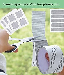 preiswerte -1PC 5cm * 200cm Bildschirm Fenster Tür Reparatur Patch Tür und Fenster Wasserloch Reparatur Verbindung Anti-Korn Patch Loch Netz Fenster Bildschirm Reparatur Patch Moskito Netz