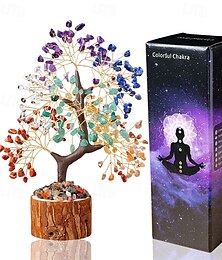 levne -křišťálový strom života 7 čaker léčivé křišťálové stromy pro domácí výzdobu kancelářský stůl výzdoba obývacího pokoje ručně vyráběné bonsaje pro pozitivní energii peníze hodně štěstí dárky k