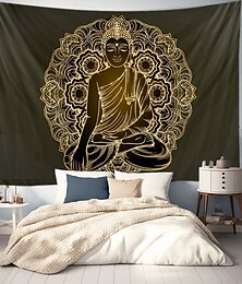 levne -Buddha závěsná tapisérie nástěnné umění Velká tapisérie mural dekorace fotografický pozadí deka závěs Domov Ložnice Obývací pokoj Dekorace