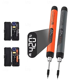 billiga -multifunktionell usb digital elektrisk lödkolvset intelligent 300-450 temperaturjusterbar lödsvetsverktyg