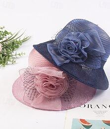abordables -Tocados Tul Boda Fiesta de Noche Elegante Boda Con Tul Celada Sombreros