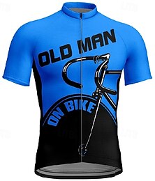 お買い得  -男性用 サイクリングジャージー 半袖 バイク Tシャツ ジャージー 3つのリアポケット付き マウンテンサイクリング 高通気性 速乾性 人間工学デザイン ウィッキング イエロー レッド ブルー スポーツ 衣類