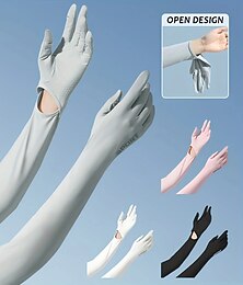 abordables -Gants longs de soleil UV UPF 50+ gants de soleil à écran tactile antidérapants pour le sport de plein air et la conduite