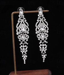 economico -Per donna Orecchini Classico Contento Elegante Orecchini Gioielli Bianco Per Matrimonio Feste 1 Paio