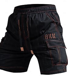 preiswerte -Herren Taktische Shorts Cargo-Shorts Camping-Shorts Shorts Wander-Shorts Elastischer Bund Mehrere Taschen Gerader Schnitt Einfach tragbar Feuchtigkeitsableitend Knielang Lässig Täglich Outdoor Mode