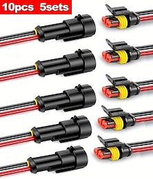 abordables -Connecteur électrique mâle femelle à déconnexion rapide 18 AWG, fil étanche pour voiture, camion, moto, bateau