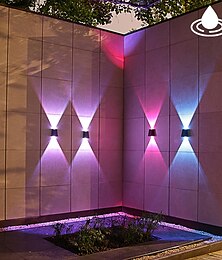 economico -Lampada da parete solare per esterni, impermeabile, ad alta luminosità, decorazione da giardino, cortile, arredamento per la casa, lampade da parete solari a LED