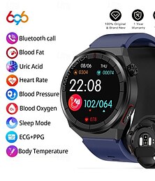 economico -696 TK62 Orologio intelligente 1.42 pollice Orologio da Corsa Fitness Smartwatch Bluetooth ECG+PPG Contapassi Promemoria chiamata Compatibile con Android iOS Da donna Da uomo Chiamate in vivavoce