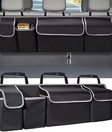 billige -bil bagasjeoppbevaring for suv baksete hengende organisering for suv lastebil mpv oppgradering baksete oppbevaringsposer med 4 lommer 39*14 tommer