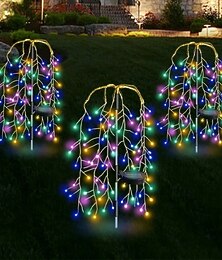 halpa -aurinkovalot ulkona vedenpitävä puutarhavalo aurinkovoimalla toimiva piha koristeellinen ulkona keijupuu led värikäs valaistus patiopolku sisustus puutarhanhoito lahjat naisille äiti mummo