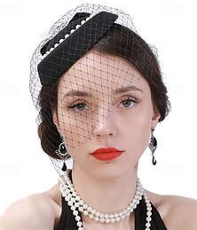 abordables -accessoire Tissu Mariage Soirée Élégant Mariage Avec Creuse Casque Couvre-chef