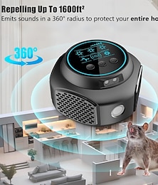 お買い得  -超音波式ネズミ撃退器、ストロボ付き電子式ネズミ忌避剤、ワークショップ用、嫌な害虫を遠ざける
