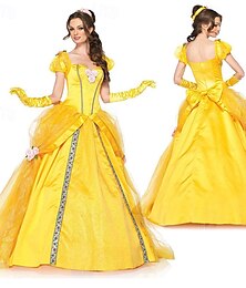 levne -Spící kráska Kráska a zvíře Princeznovské Kráska Květinové šaty Tylové šaty cosplay Maškarní Filmové kostýmy for Dámské Dospělé Karneval loučení se svobodou nevěsty