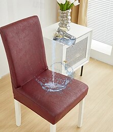abordables -Housse de chaise de salle à manger résistante à l'eau pour salle à manger, cuisine, mariage, hôtel, banquet, restaurant - Housses de chaise élastiques anti-salissures, durables et faciles à nettoyer, parfaites