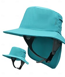 abordables -Chapeau de plage d'été pour le surf Protection du cou Chapeau de soleil Cyclisme Chapeau à large bord Chapeau de pêcheur