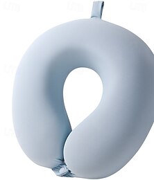 זול -כרית צוואר לנסיעות צורת U עם תיק כרית צוואר לנסיעה במטוס כרית לראש למטוס אביזרים נישאים למטוס