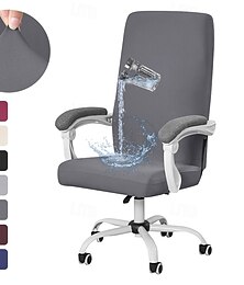 abordables -housse de chaise de bureau résistante à l'eau avec fermeture éclair - ajustement universel