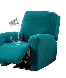 abordables -Funda de sofá reclinable dividida impermeable de jacquard, funda de sillón perezoso de licra elástica, fundas de sillón reclinable de color sólido, fundas protectoras para muebles