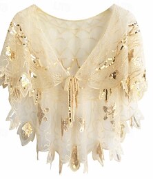 economico -Per donna Blusa Top con paillettes Semplice Attivo Elegante Manica Corta Scollo a V Top Regolari Quotidiano Ferie Paillettes Nero Champagne Blu marino Blu Reale Oro Estate
