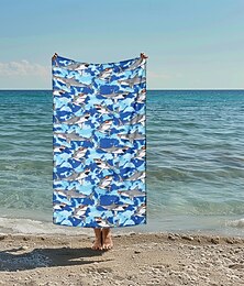 economico -telo mare stampato, telo mare leggero e anti-sabbia ad asciugatura rapida, ideale per viaggi, piscina e uso all'aperto