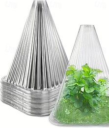 お買い得  -10/20/30個の透明なガーデンクロッシュ、植物カバープロテクター、再利用可能なベル植物カバー、多機能植物カバー植物、鳥、動物、霜、凍結気候から植物を保護