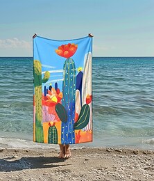 economico -telo mare stampato, telo mare leggero e anti-sabbia ad asciugatura rapida, ideale per viaggi, piscina e uso all'aperto