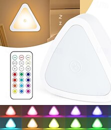 economico -1 pz. Telecomando per luce dimmerabile con sensore RGB, controlla 13 colori di luce, luminosità regolabile, oscuramento touch, armadio con ventosa magnetica.