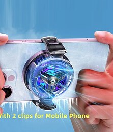 abordables -Radiador de refrigeración semiconductor magnético 2 en 1 con clip trasero para teléfono móvil SL10 con luz RGB para iOS, Android, PUBG, LoL y más.
