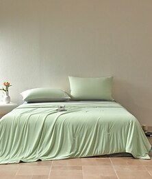 economico -Piumone estivo in seta organica rinfrescante lavabile in lavatrice ultra morbido traspirante e leggero comfort ideale per chi suda in estate