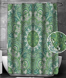 economico -Tenda da doccia con ganci 180cm*180cm (70"*70") Poliestere adatta per separare zone bagnate e asciutte divide il bagno impermeabile resistente all'olio mandala bohemien