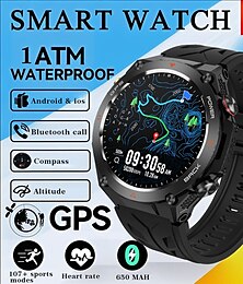 economico -Orologio intelligente 2025 nuovo con GPS integrato smartwatch sportivo schermo IPS da 1,45'' bussola chiamata Bluetooth impermeabile 1ATM SmartBracelet