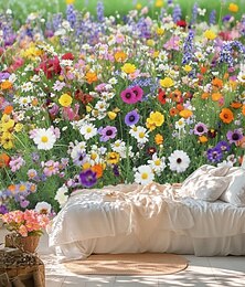 billige -Landskap Liten Margeritt Tapestry Stor Tapestry Veggmaleri Dekor Fotograf Bakgrunnsduk Teppe Gardin Hjem Soverom Stue Dekorasjon