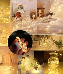 זול -אורות String LED מופעלים בסוללה 10 מקרים לקישוט בלונים פנימיים מסיבת LED מיני חתונה כריסטמס אורות מצב מלא כוכבים