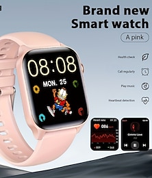 economico -Smartwatch sportivo impermeabile da uomo con quadrante, chiamata, app social, messaggio, promemoria, orologi intelligenti da donna, braccialetto per il monitoraggio della frequenza cardiaca e della