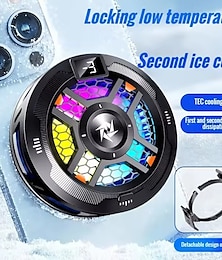 economico -Dispositivo di raffreddamento a semiconduttore con clip posteriore magnetica per telefono cellulare SL18 con luce RGB e display della temperatura per il gaming