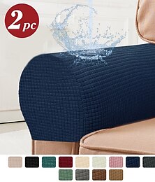 economico -copri braccioli elastici copri braccioli in spandex impermeabili per sedie copri divano rosso bordeaux copri poltrona per divano reclinabile set di 2 pezzi